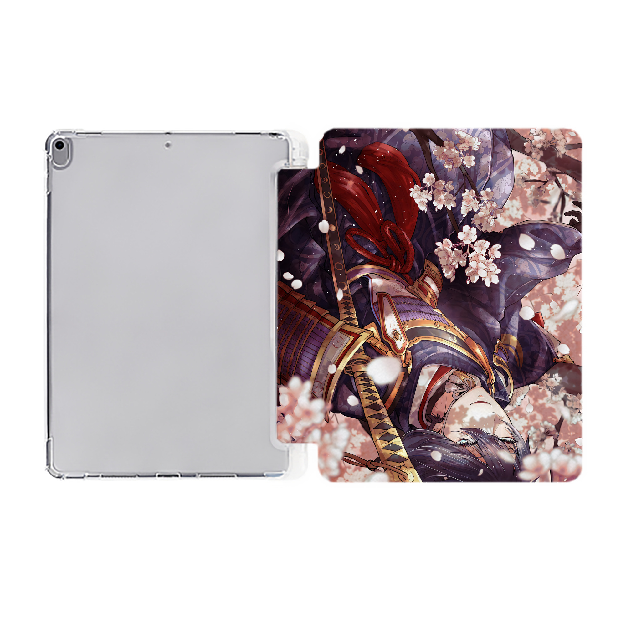 （画像用） 刀剣乱舞 Touken Ranbu IPad ケース ペン収納付き 三つ折りスタンド PUレザー×シリコン 対応機種9.5/10.5/10.9インチ